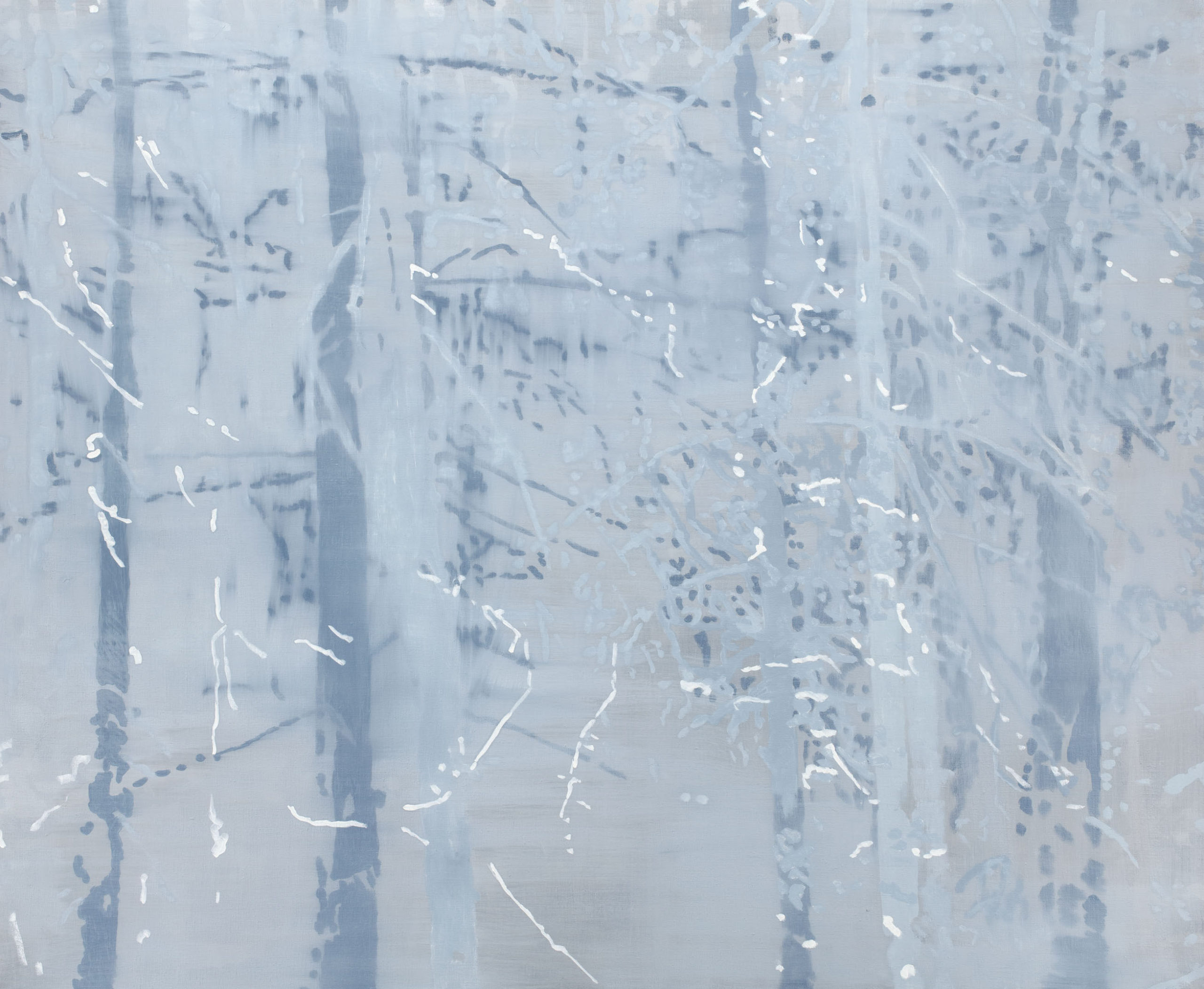Les v zimě, olej na plátně, 150x170, 2015